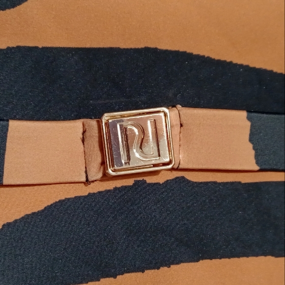 River Island Animal Print Halter One Piece Bathing Suit - Picture 10 of 10